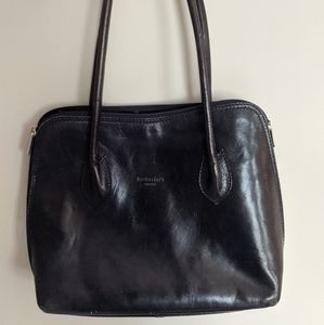 Italian Leather Navy Zip Purse